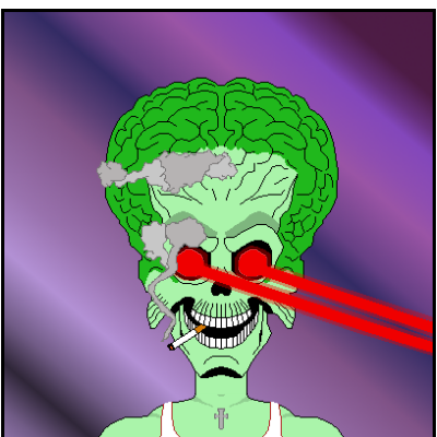 77 Weird Aliens #7 static token preview