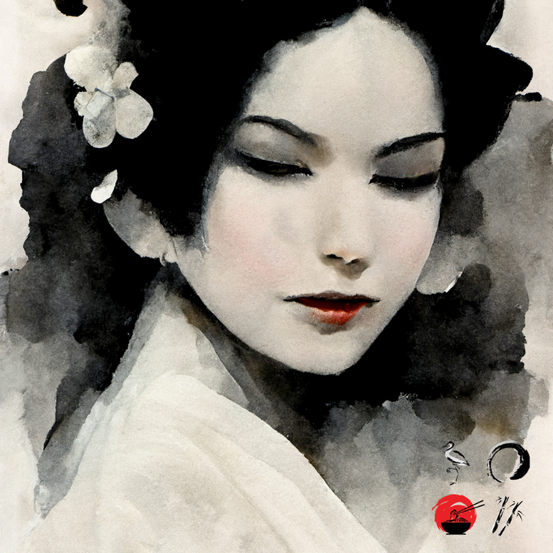 Winter Geisha #6 static token preview
