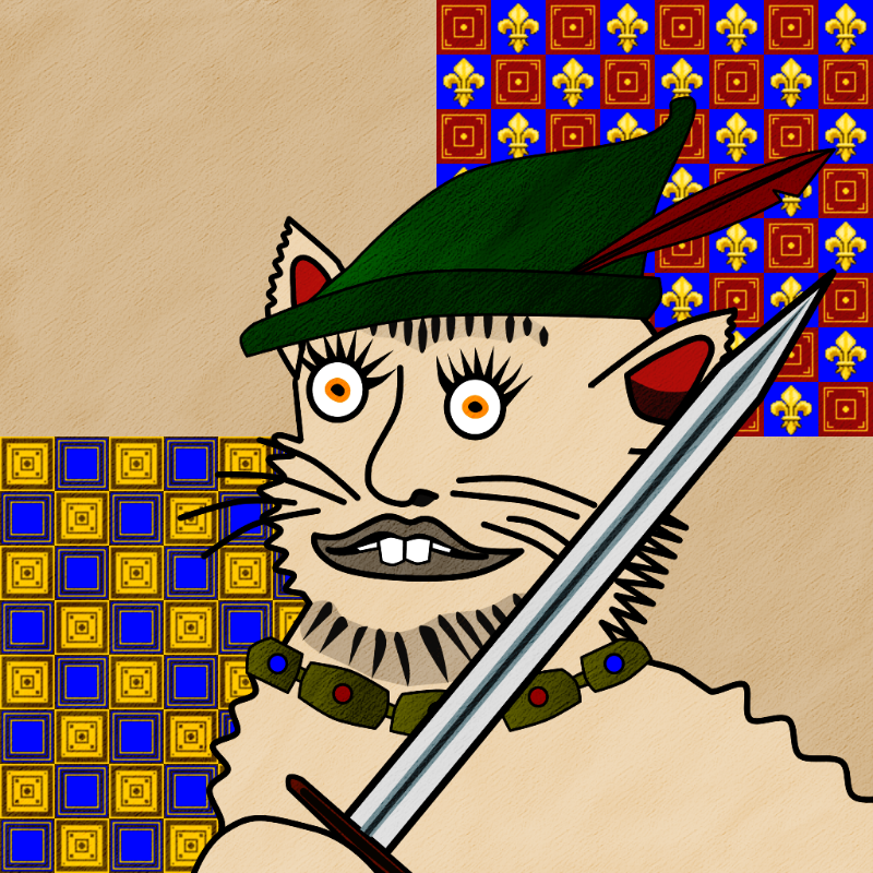 Famous Medieval Cat #5 static token preview