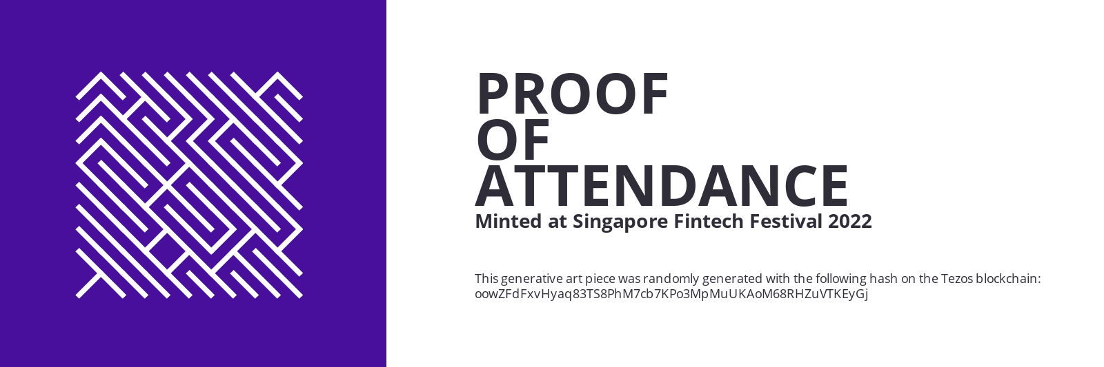 SFF2022 Proof of Attendance Token #1046 static token preview