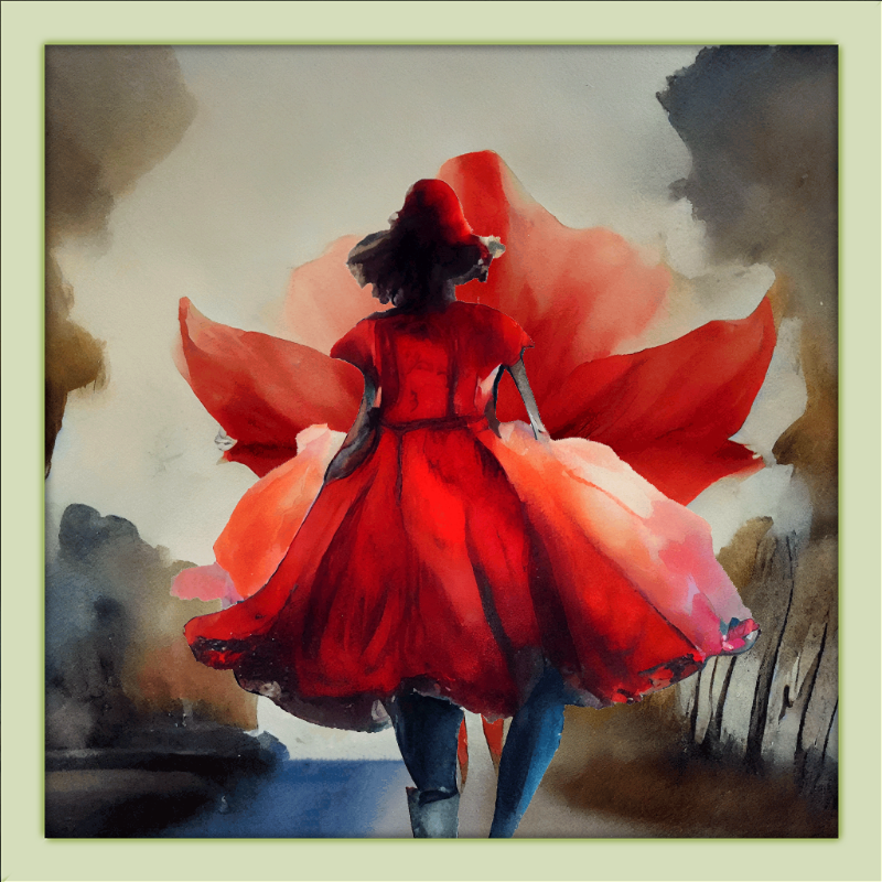 Alice and Big Red Flowers #6 static token preview
