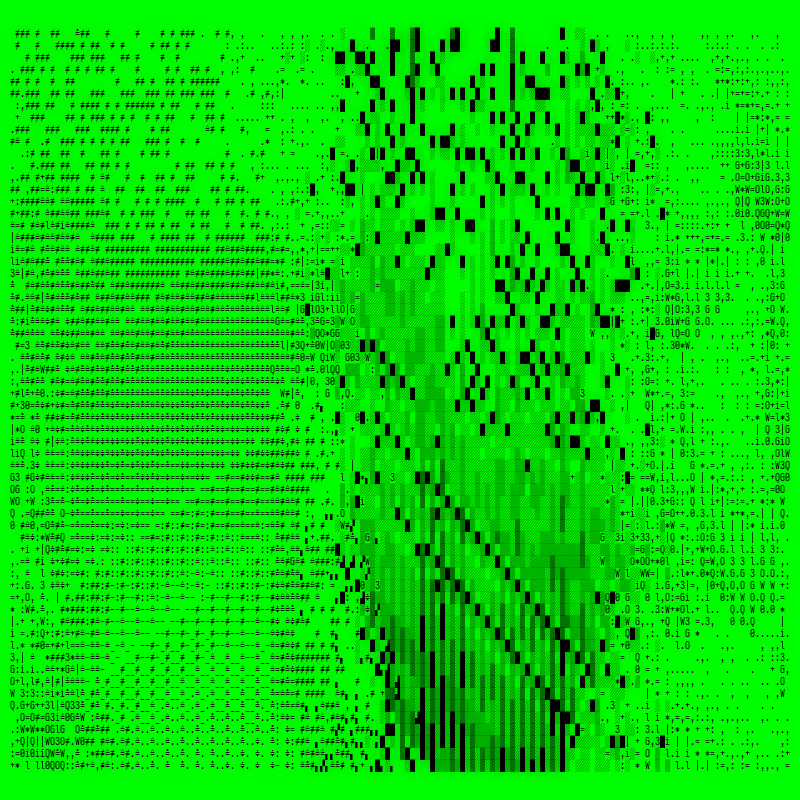 ASCII-SCAPE #14 static token preview