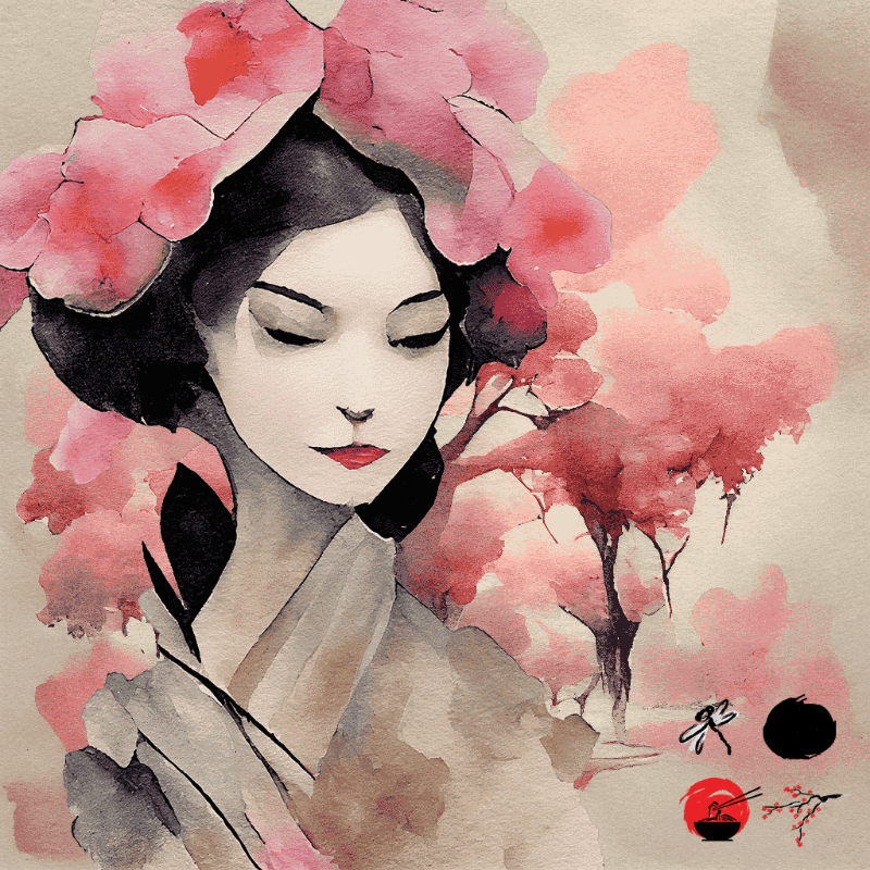 Pink Geisha #23 static token preview