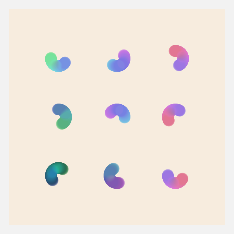 Bean Squiggles #6 static token preview