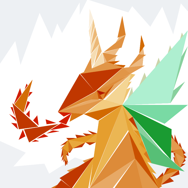 Unicorn dragon #20 static token preview