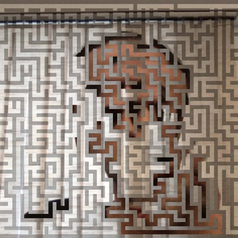 Self-portrait in a maze #1 static token preview