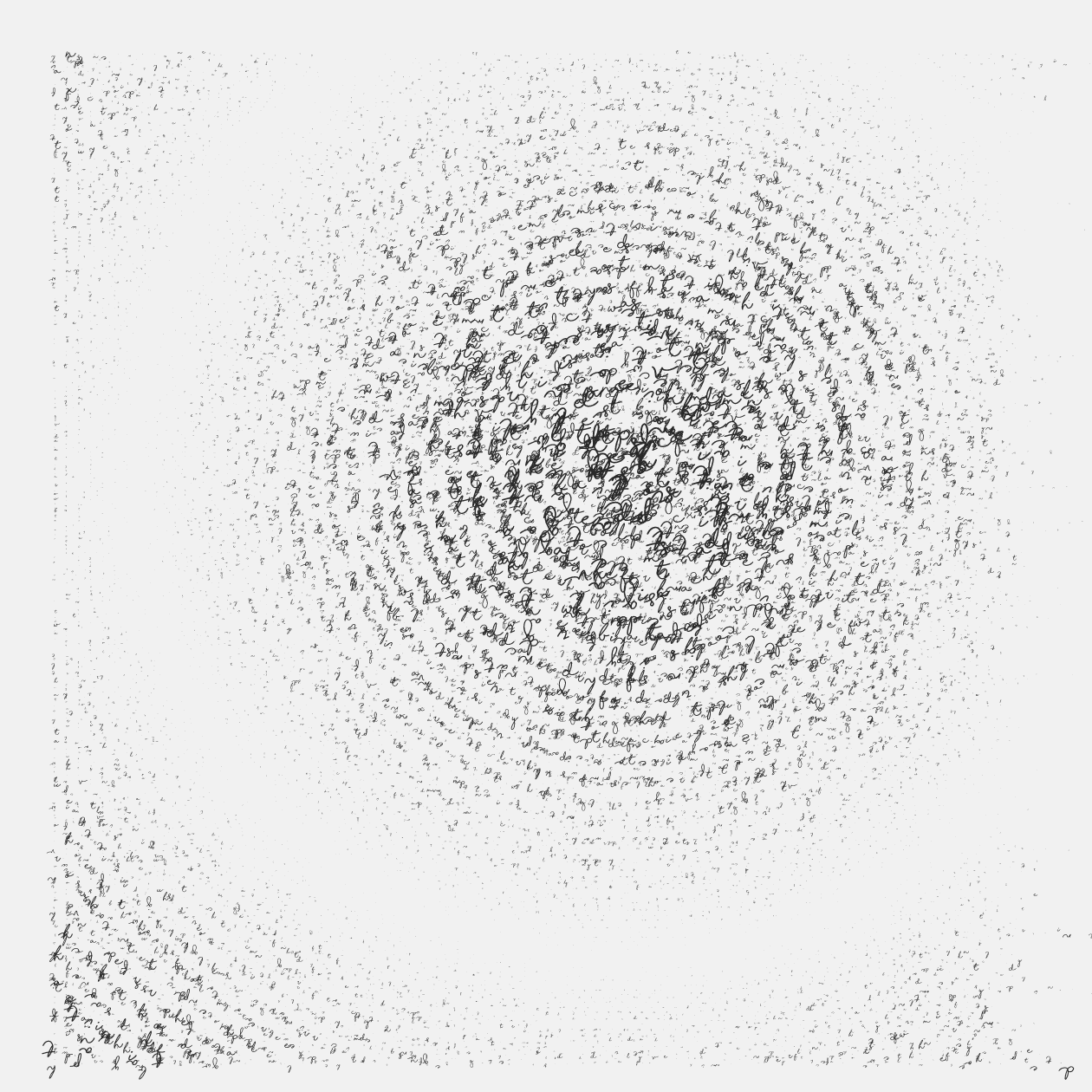 Asemic Writing 1o1 #9 static token preview