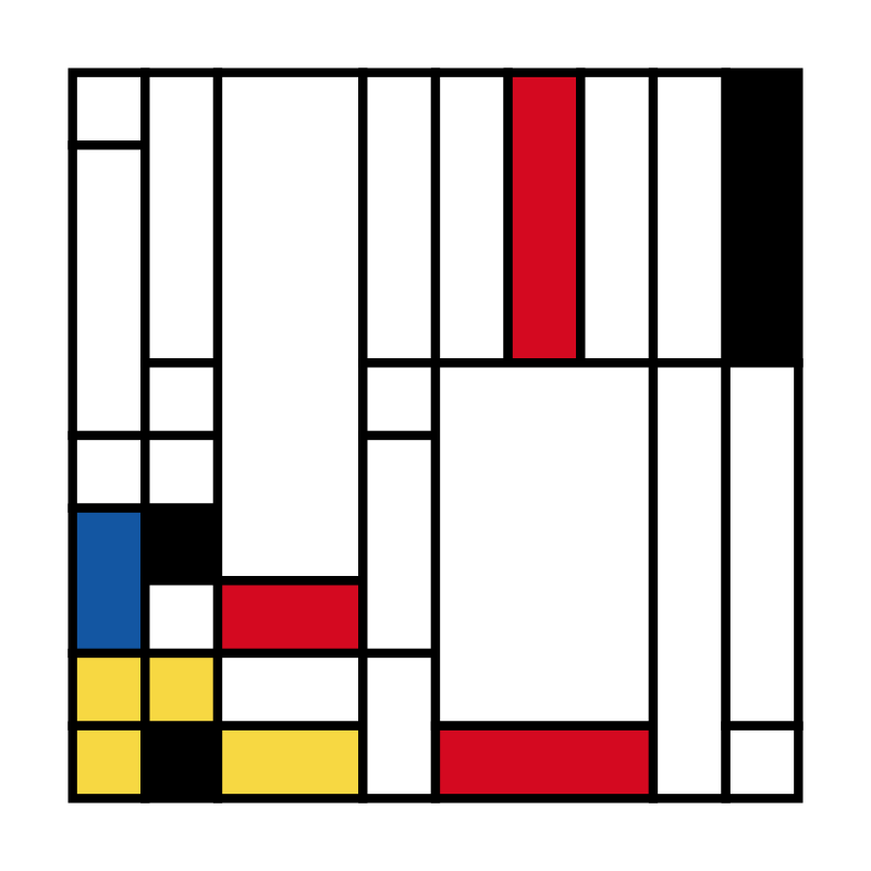 Mondrian squares #4 static token preview