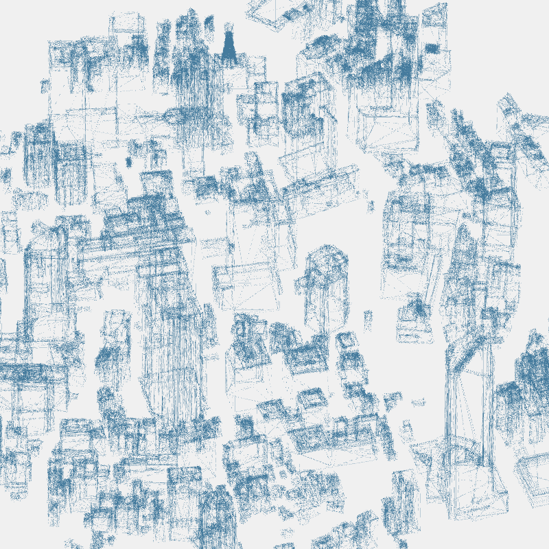 Algorithmic Drawing: Minato City Tokyo #1 static token preview