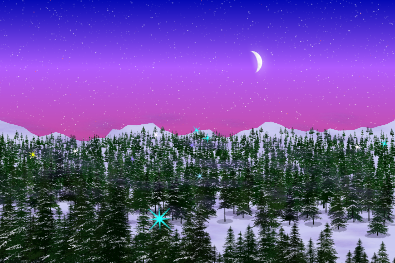 Evergreen Lights #18 static token preview