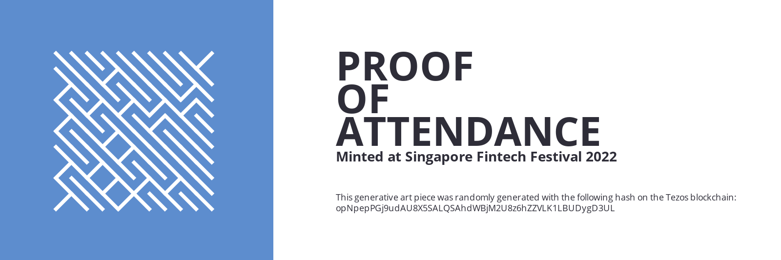SFF2022 Proof of Attendance Token #13 static token preview