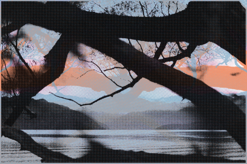 digital printmaking: CMYK+ #3 static token preview