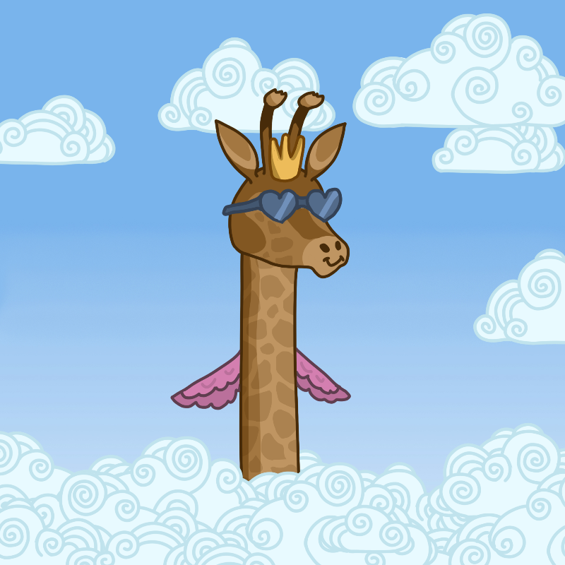 Awesome giraffes #1 static token preview