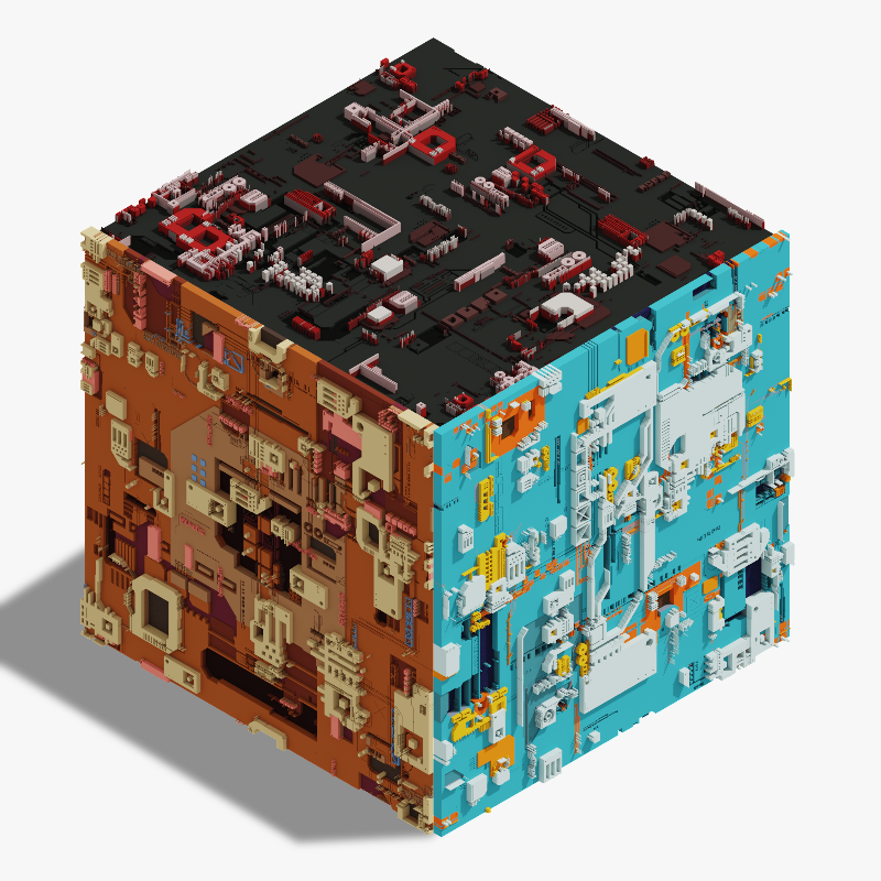 Cube generative #16 static token preview