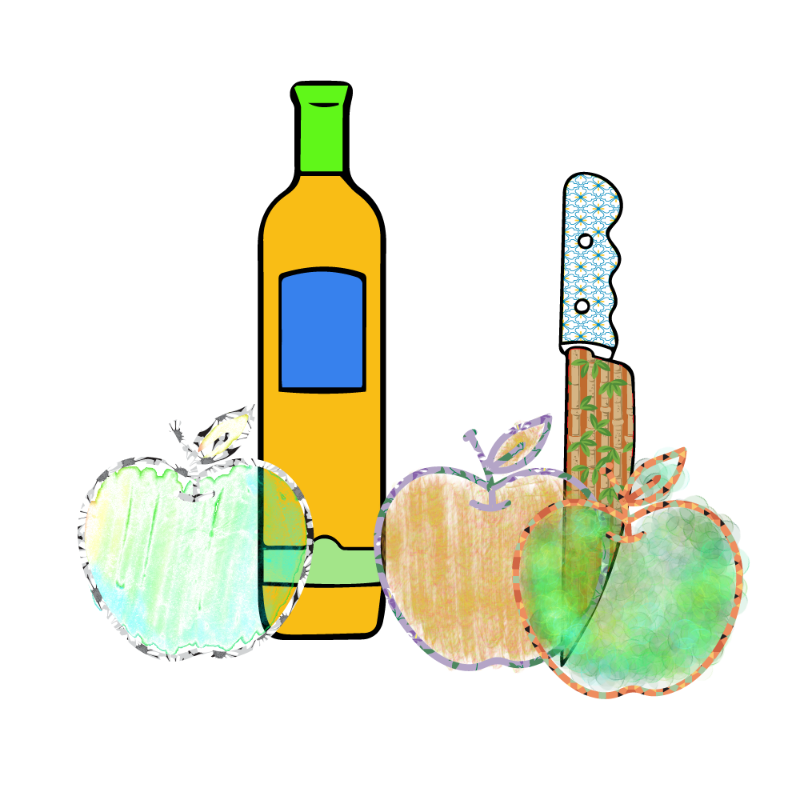 bottle and apples #14 static token preview