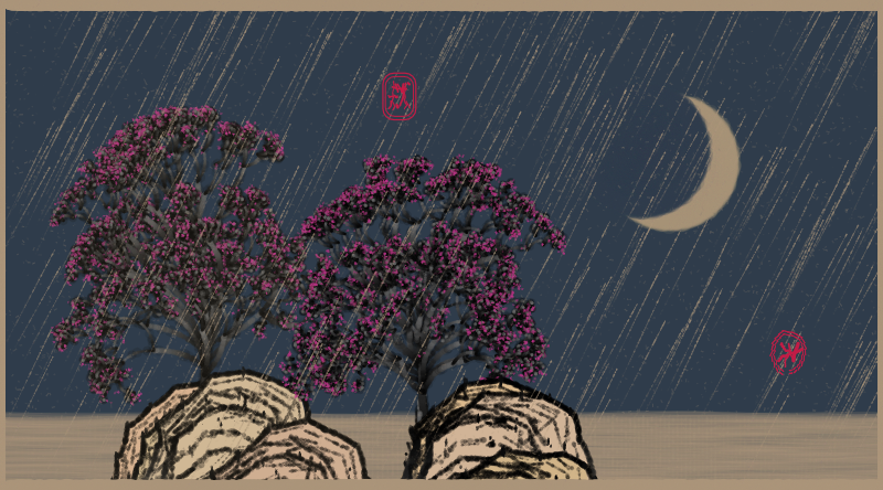 Bloom in the rain #6 static token preview