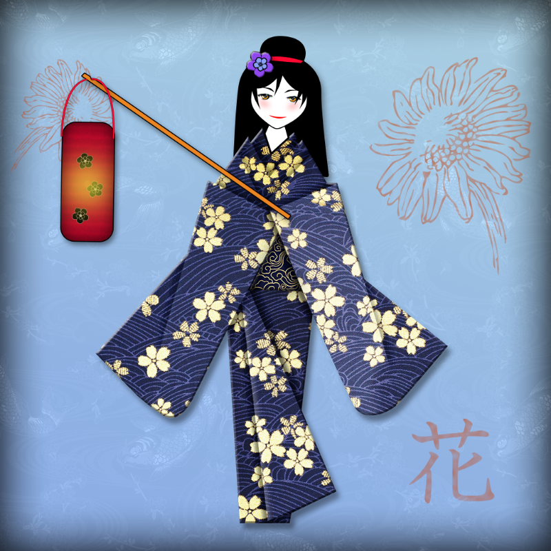 Origami Girls #18 static token preview