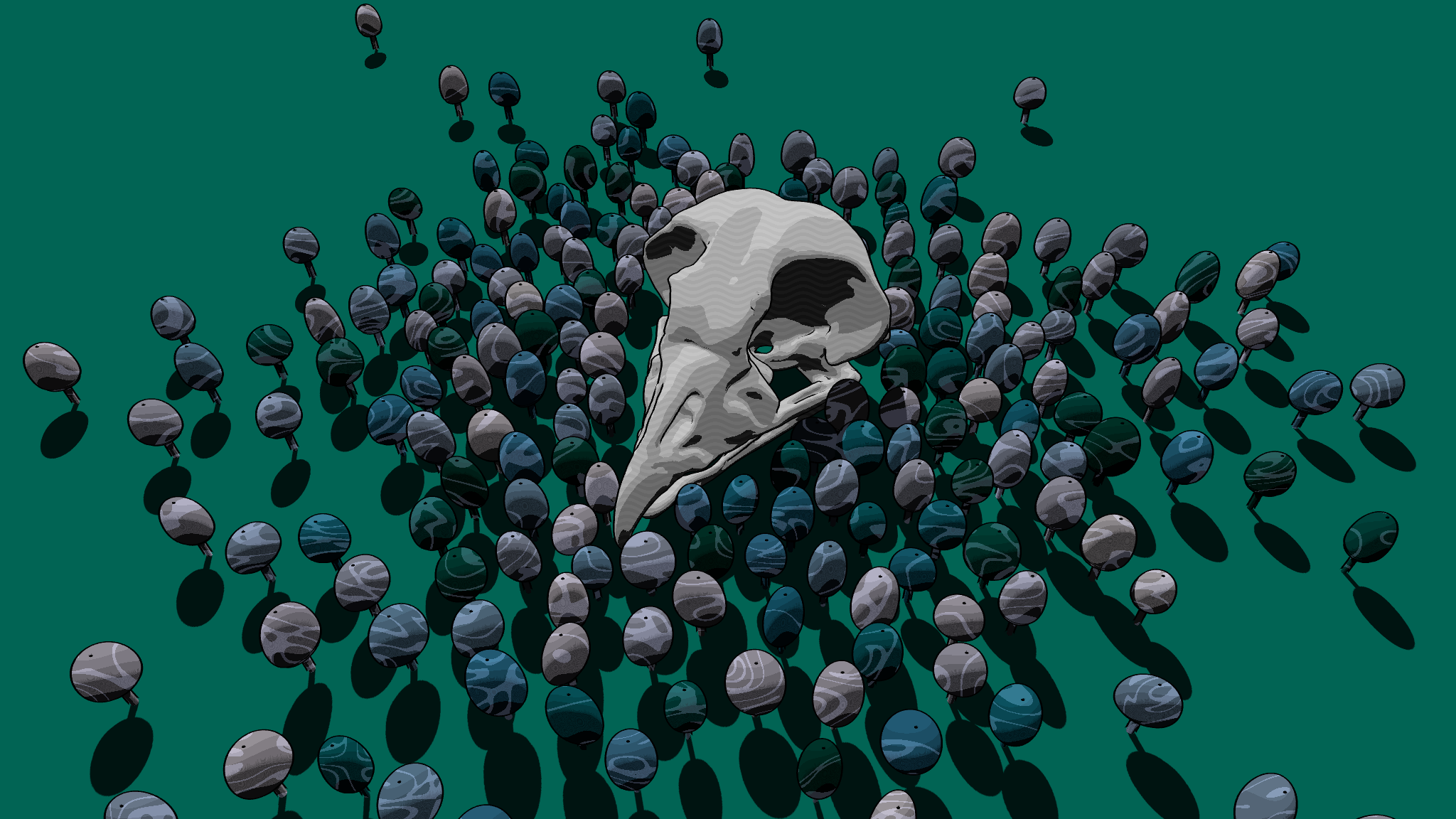 Mushrooms and Skulls #5 static token preview