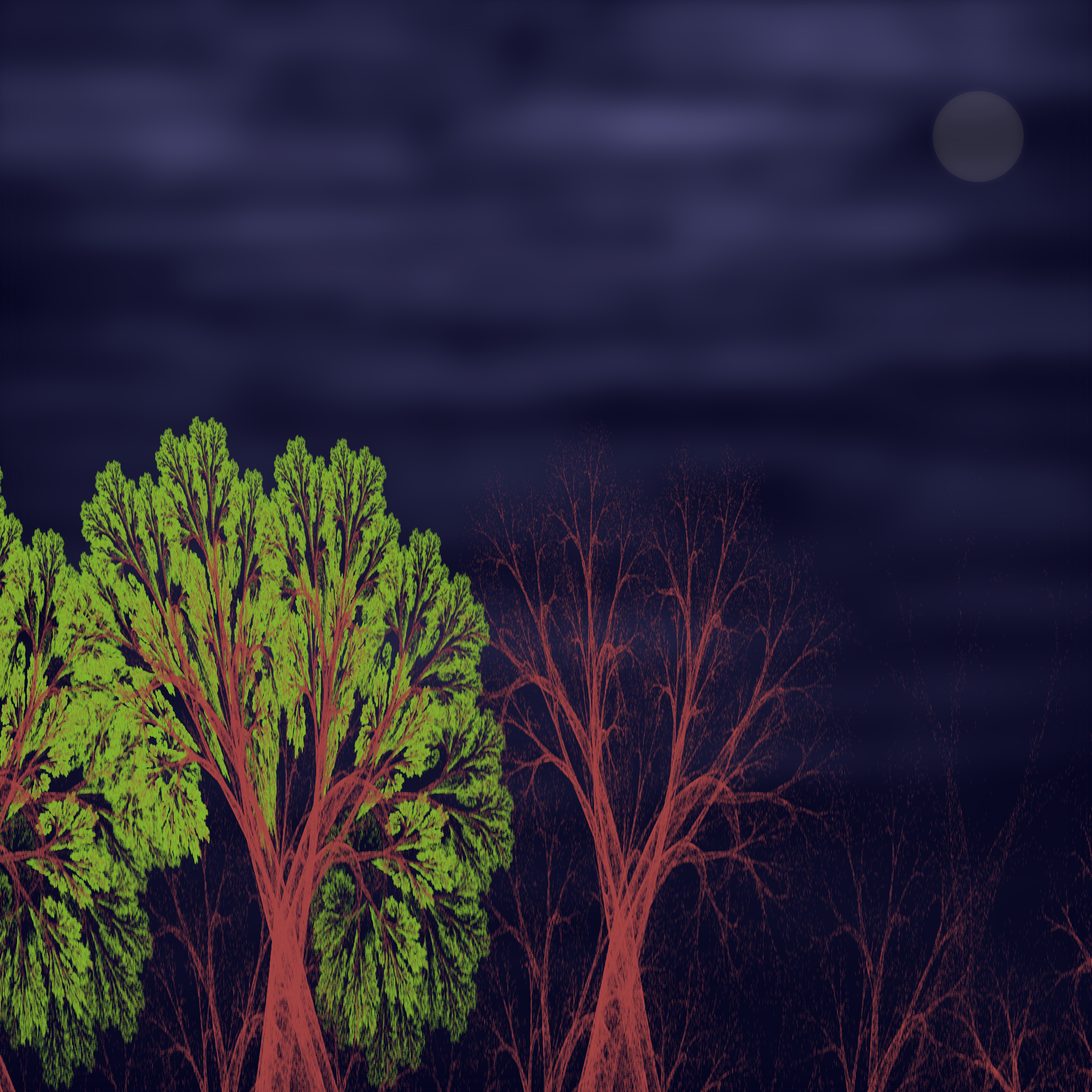 Chaotic Treescape #7 static token preview
