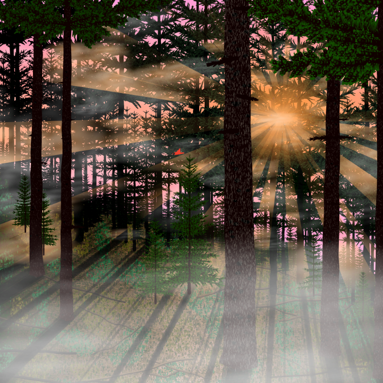 Forest Sunrise #13 static token preview