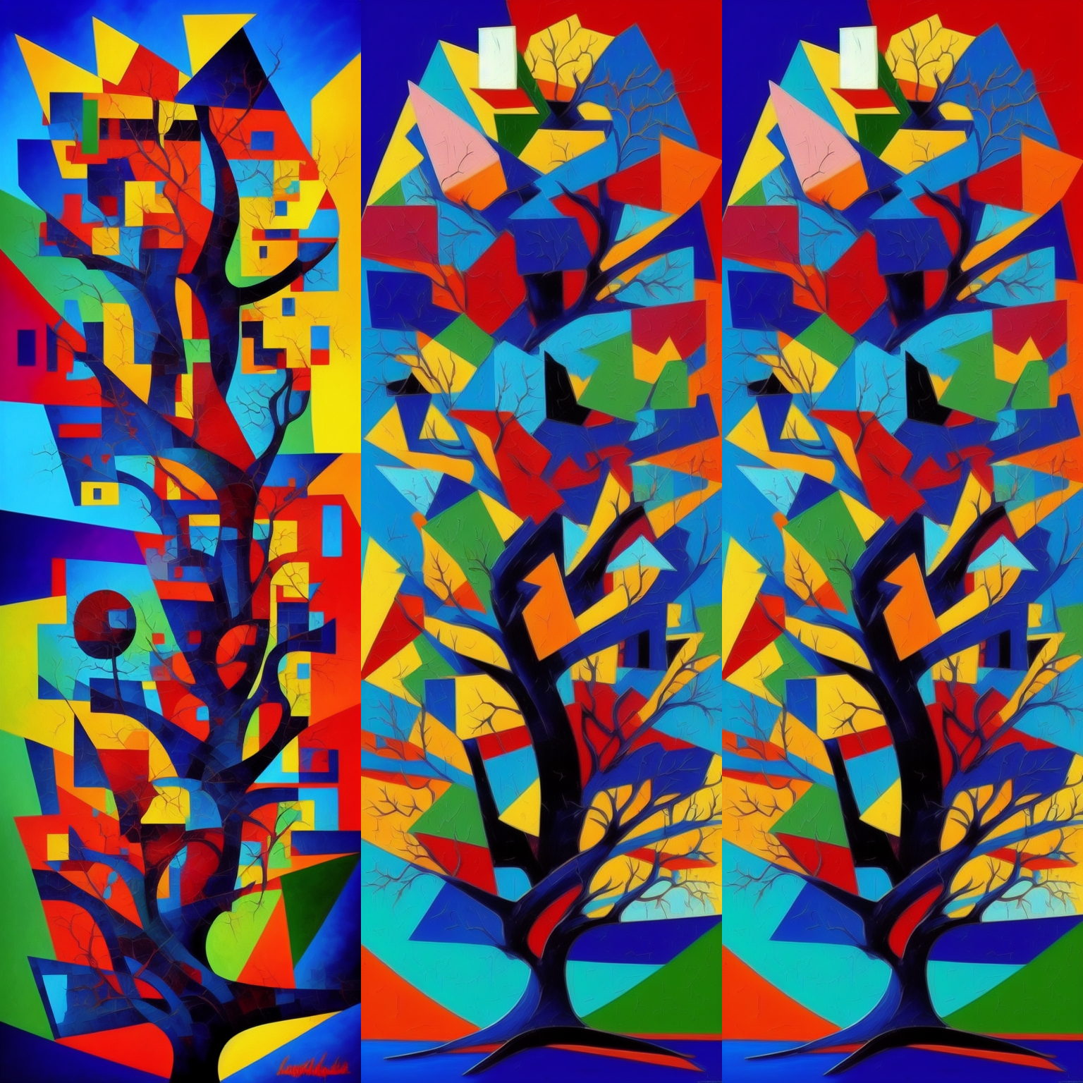 Cubism Trees #2 static token preview