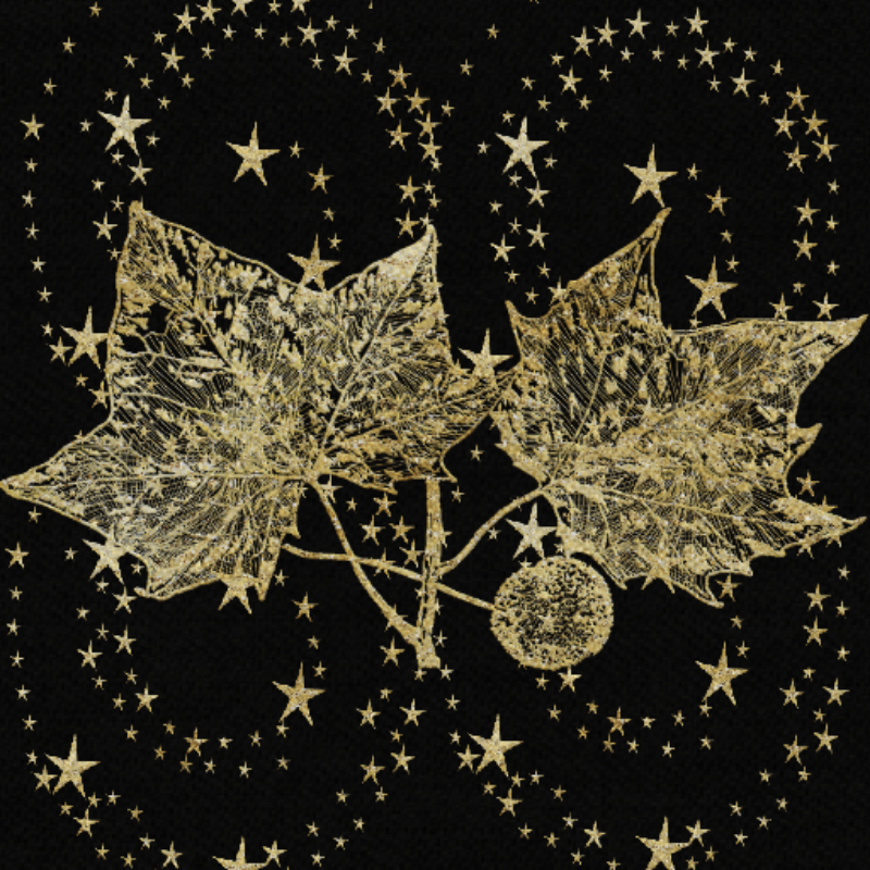 Gold leafs #1 static token preview