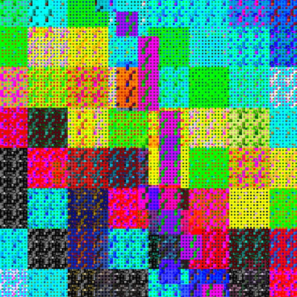Multicolored Pixelated Field #15 static token preview