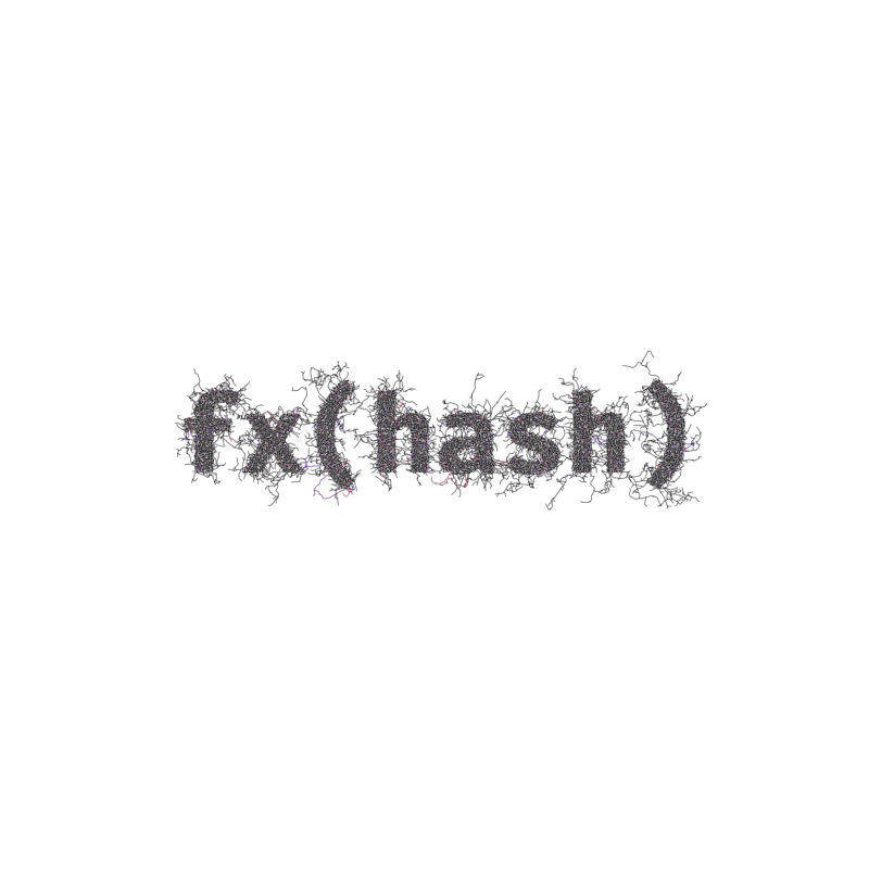 FXHASH Generative Logo #12 static token preview