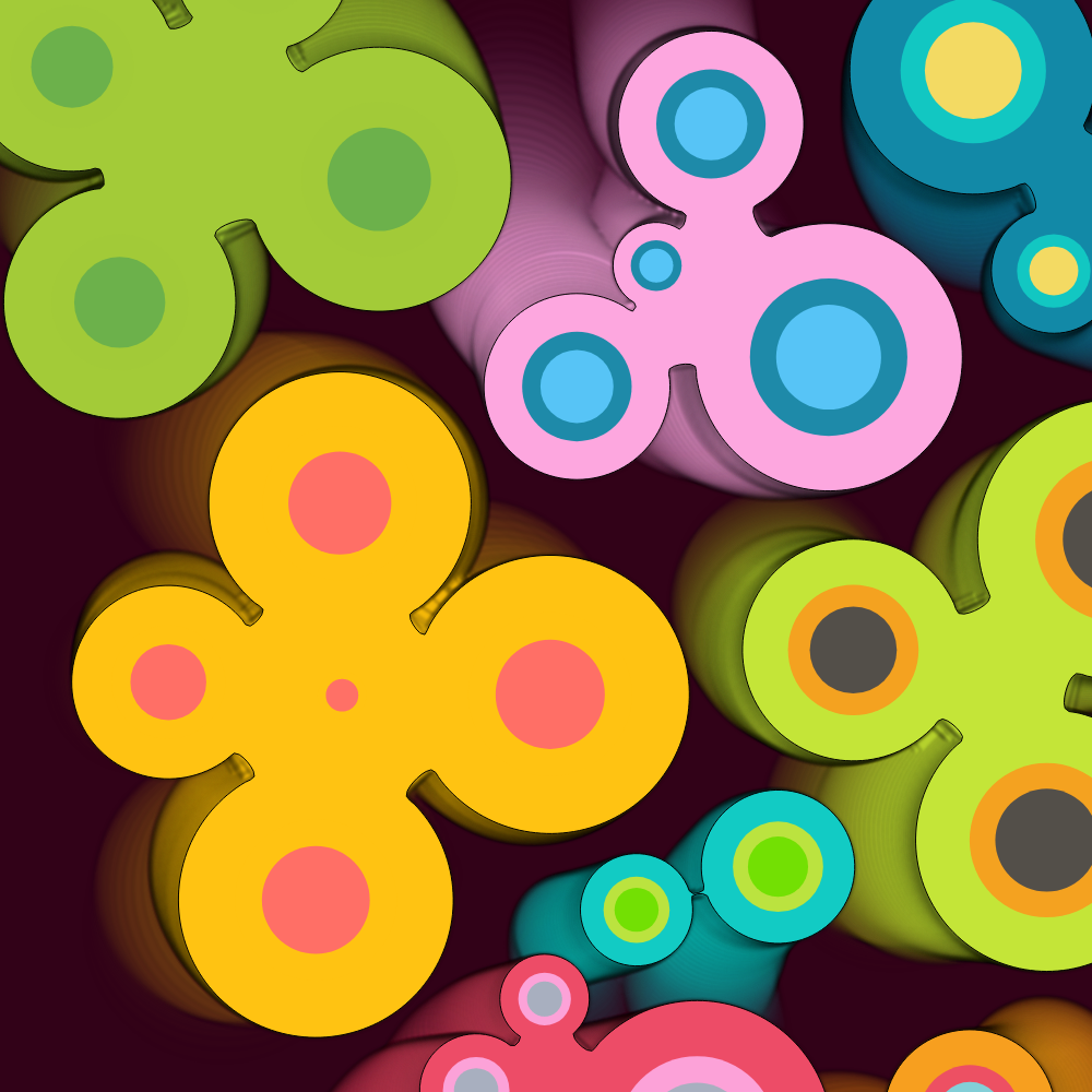 Colorful cartoon shapes(free edition) #2 static token preview