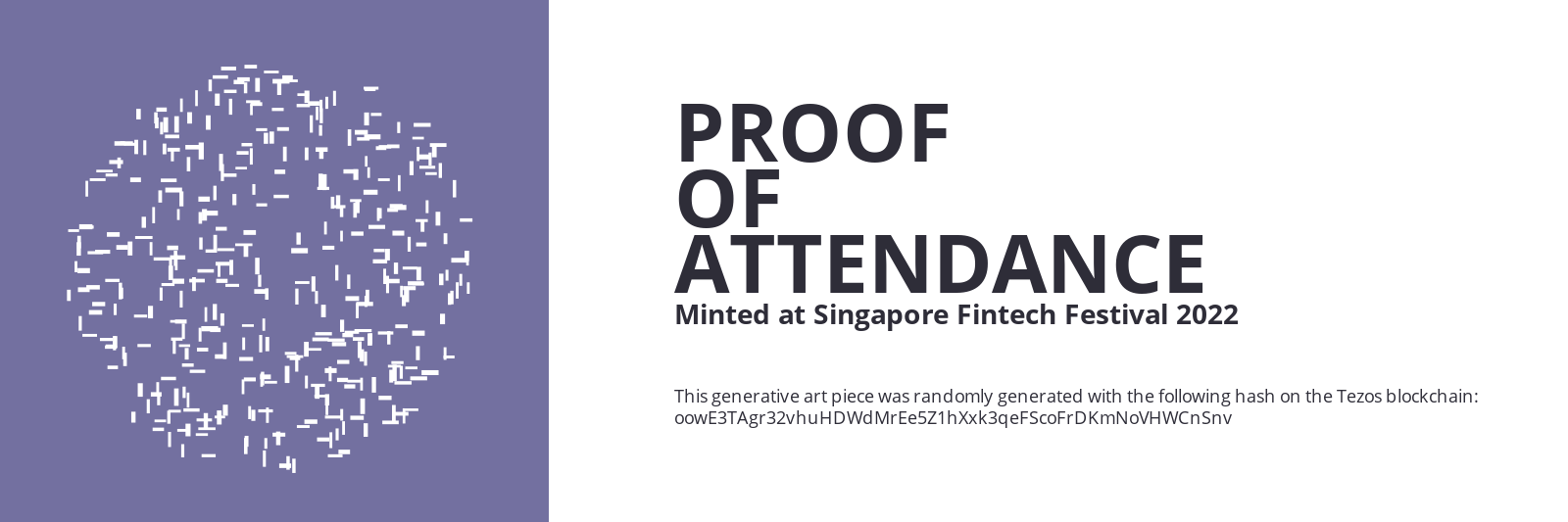 SFF2022 Proof of Attendance Token #2618 static token preview