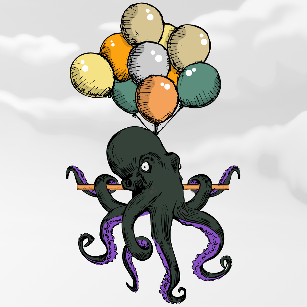 Flying Octupus #1 static token preview