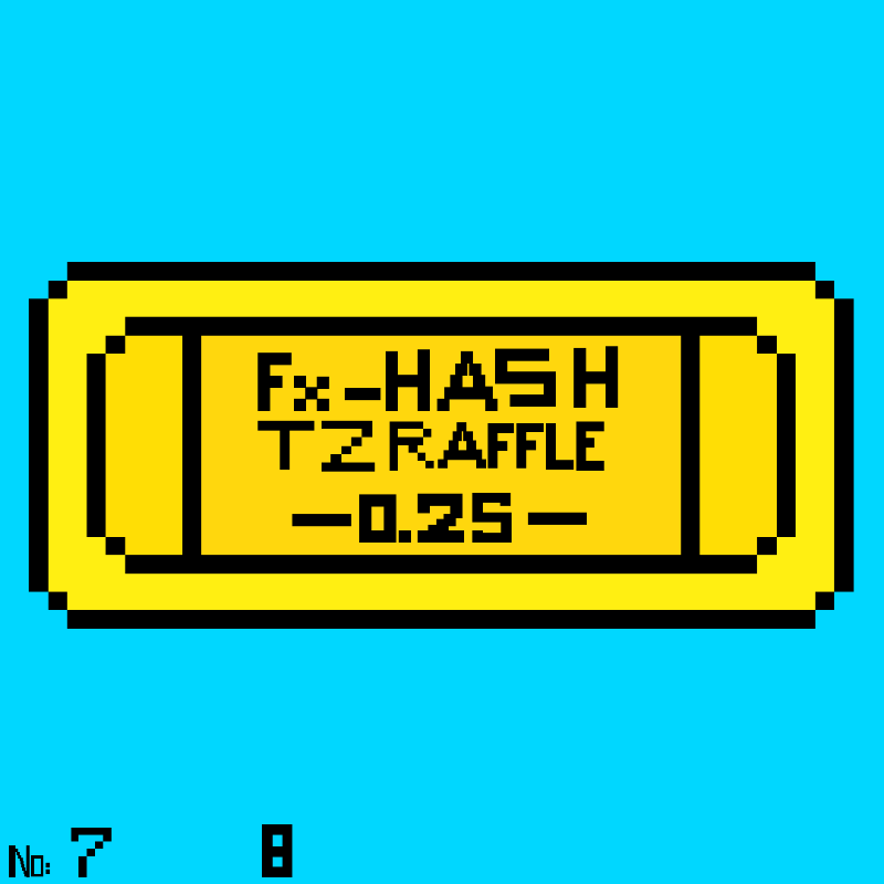 Tezos Raffle Ticket 2 #2 static token preview