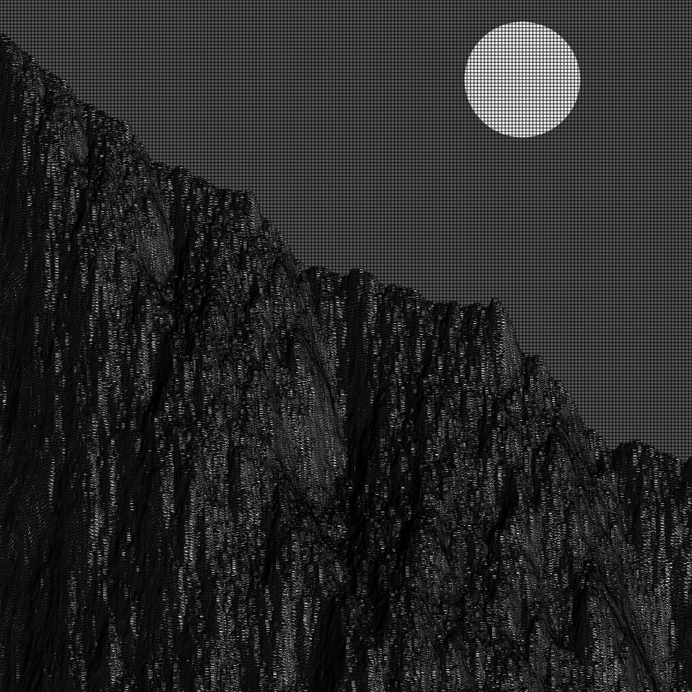 Classic generative landscape #17 static token preview
