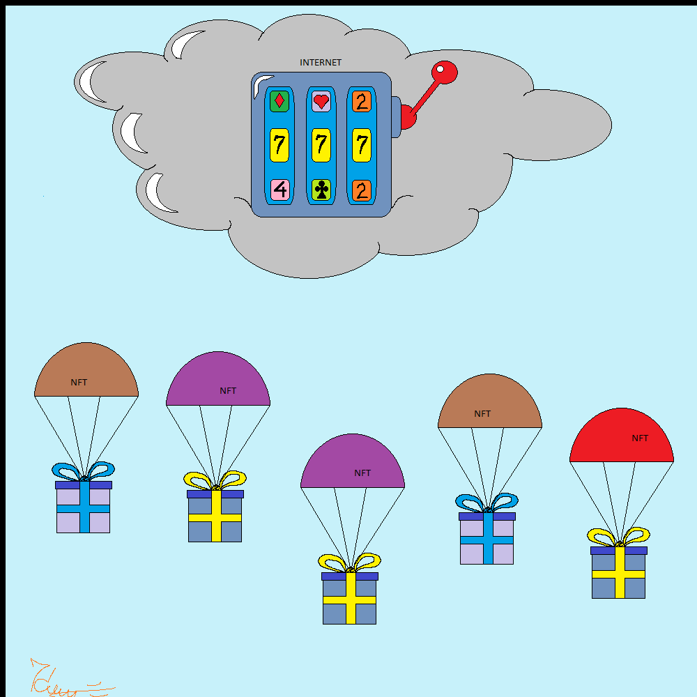 Rain of NFT airdrops #11 static token preview