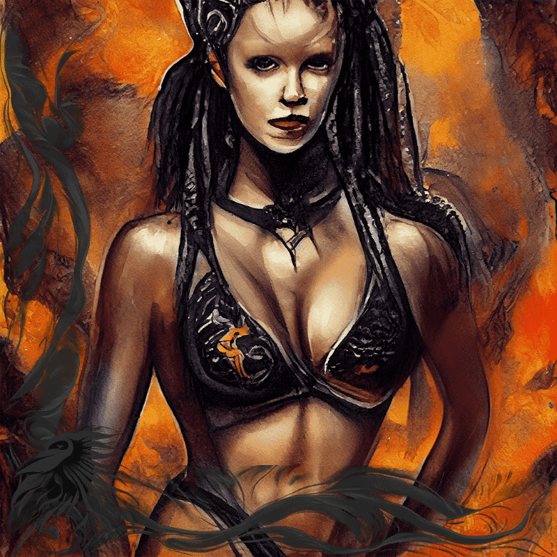 Scorpio Girl #1 static token preview