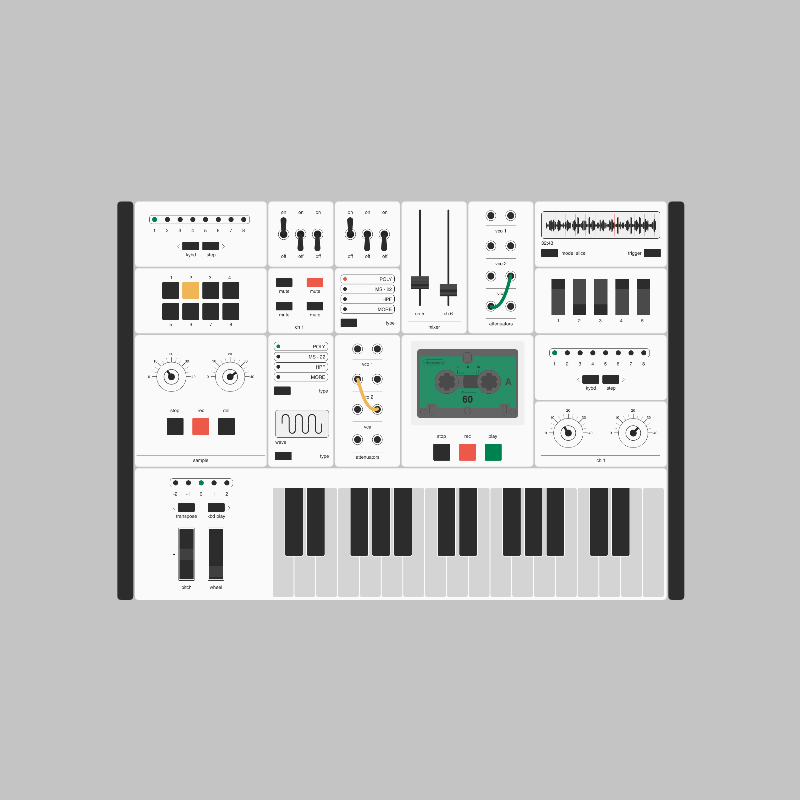 Modular synthesizer #8 static token preview