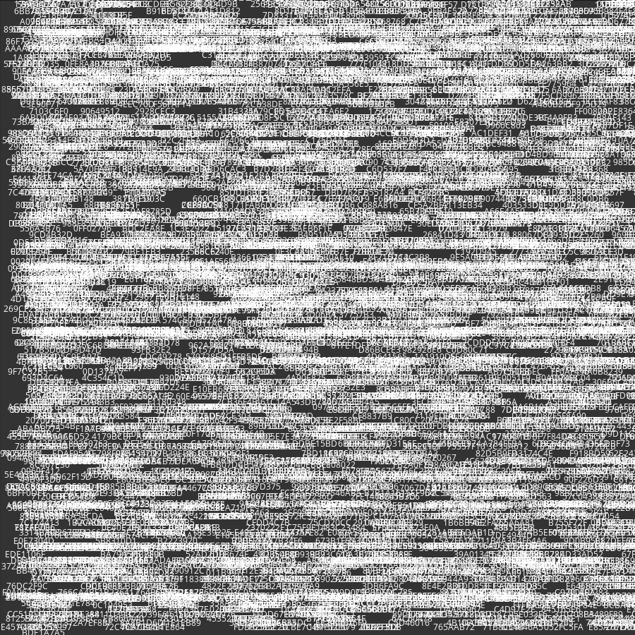 Painting by Random Hexadecimal Numbers #16 static token preview
