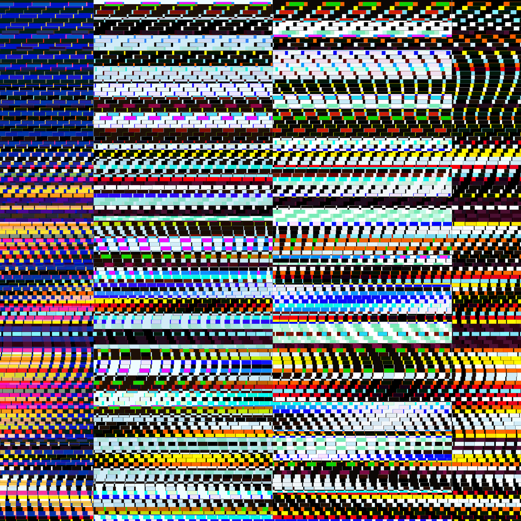Glitchometry Stripes #22 static token preview