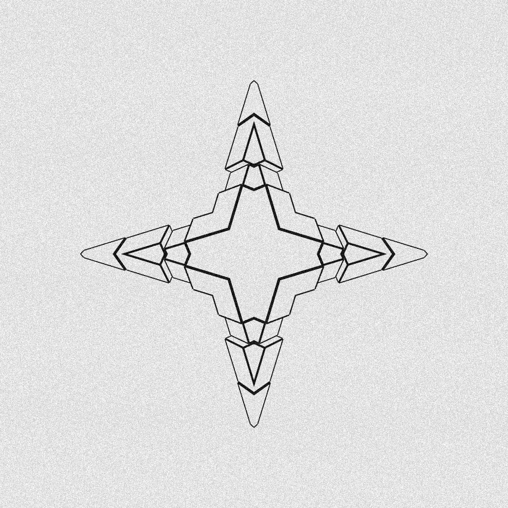 Monochrome Kaleido #28 static token preview