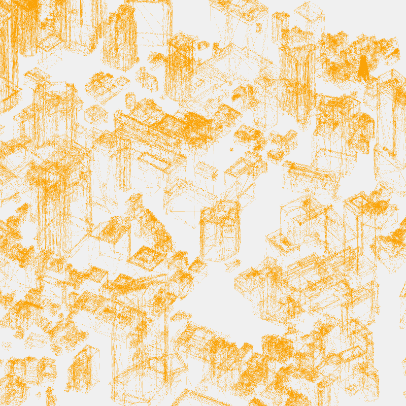 Algorithmic Drawing: Minato City Tokyo #21 static token preview