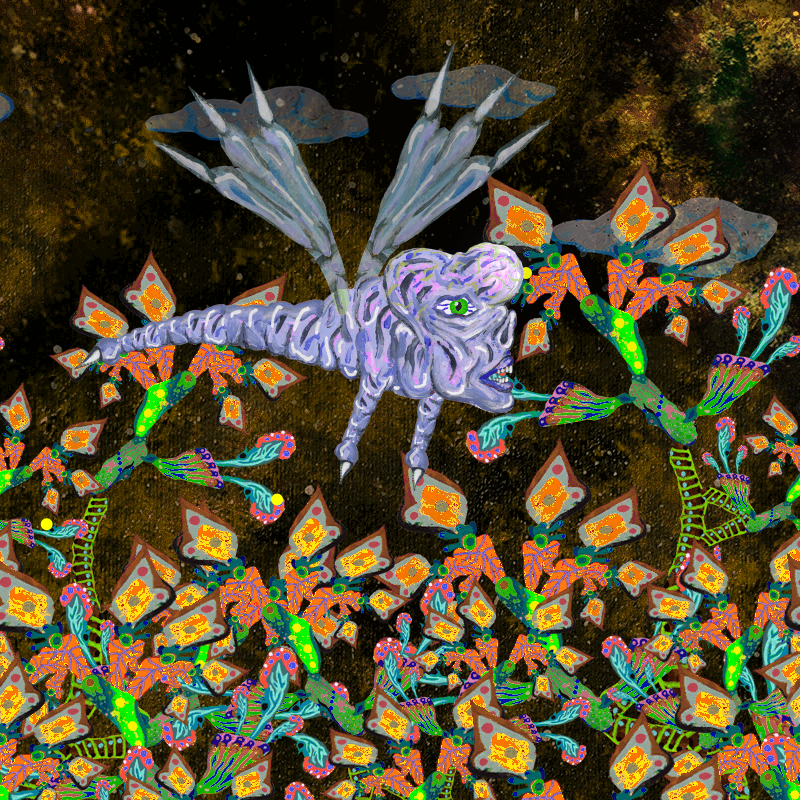 Fireflies and Flower Gardens #11 static token preview