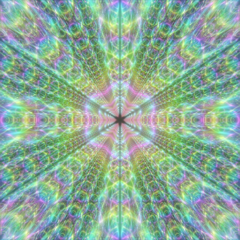 Fluorescent Hexagram #21 static token preview