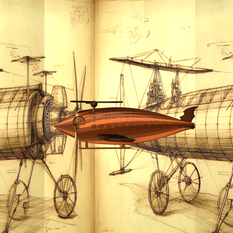 DAVINCI Flying Object #6 static token preview