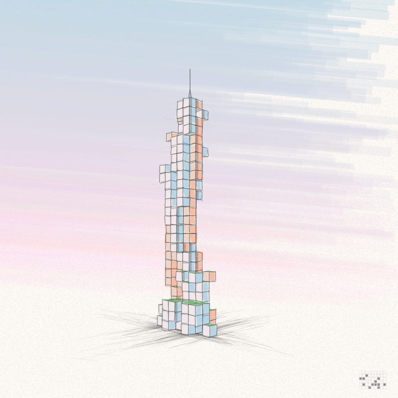 Cellular Skyscrapers #3 static token preview
