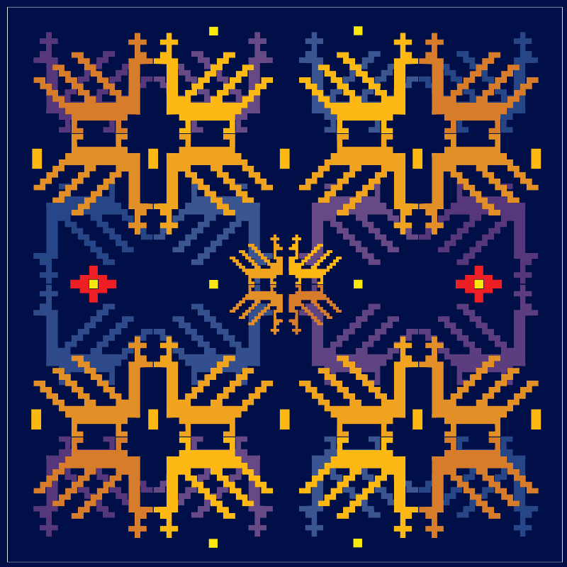 Pixel-Bird Motif #1 static token preview