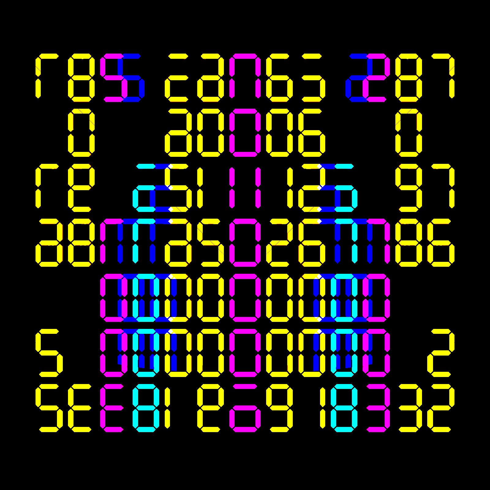 Digits #864 static token preview