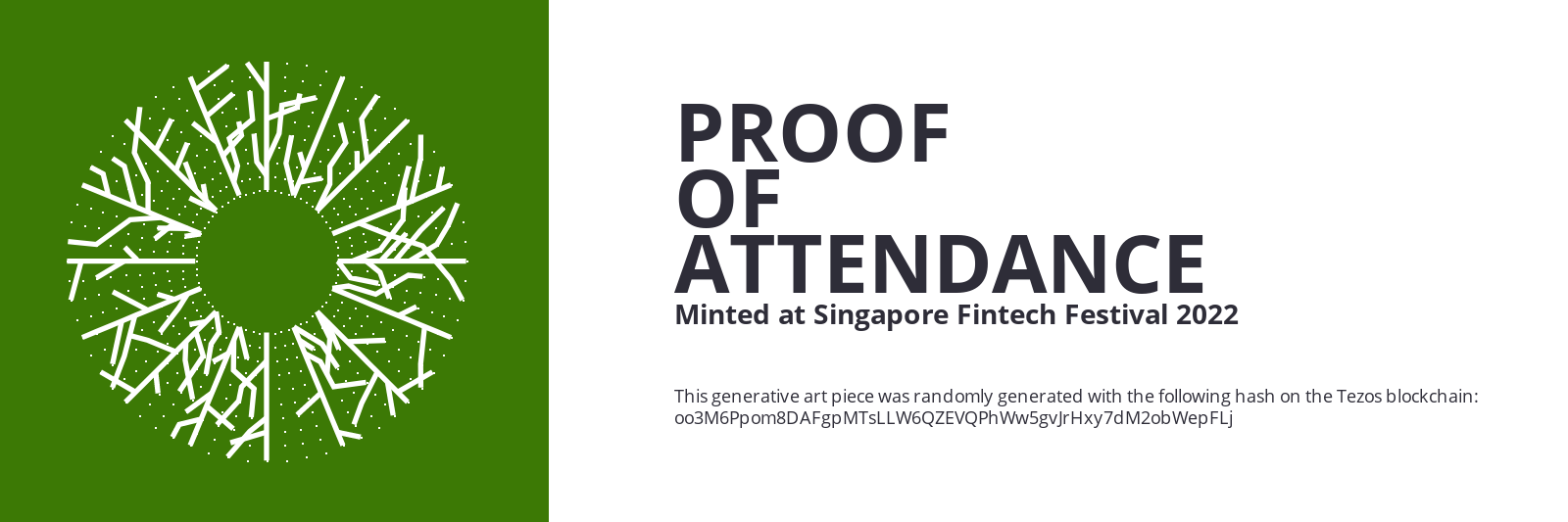 SFF2022 Proof of Attendance Token #17 static token preview