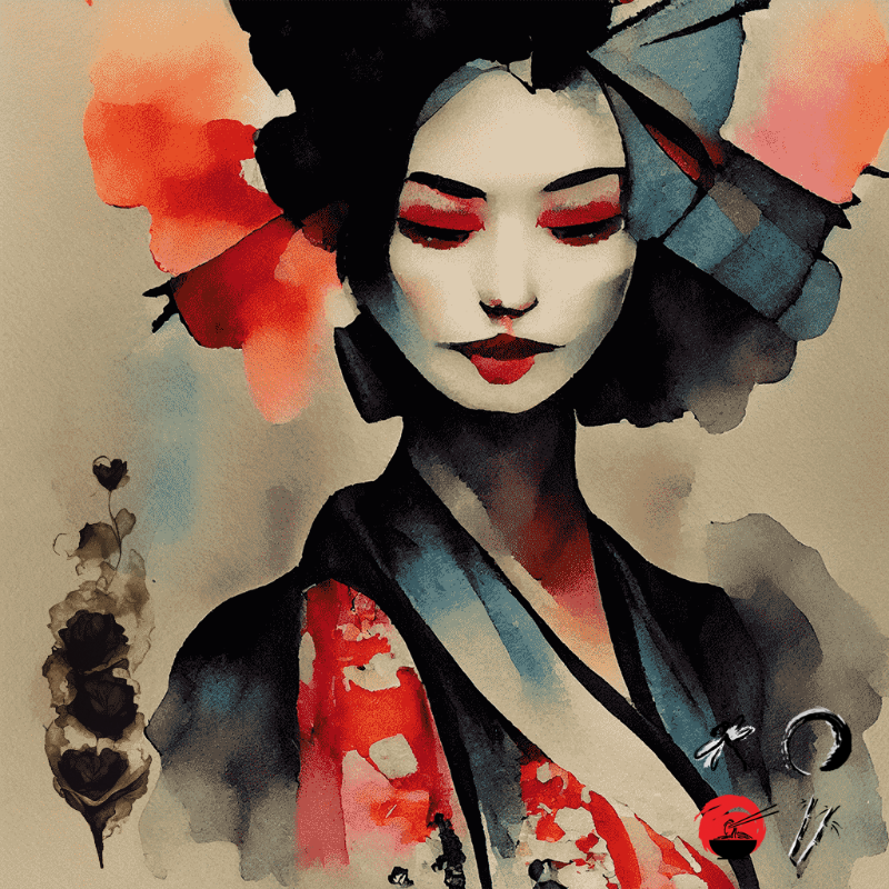 Black Rose and Geisha #6 static token preview