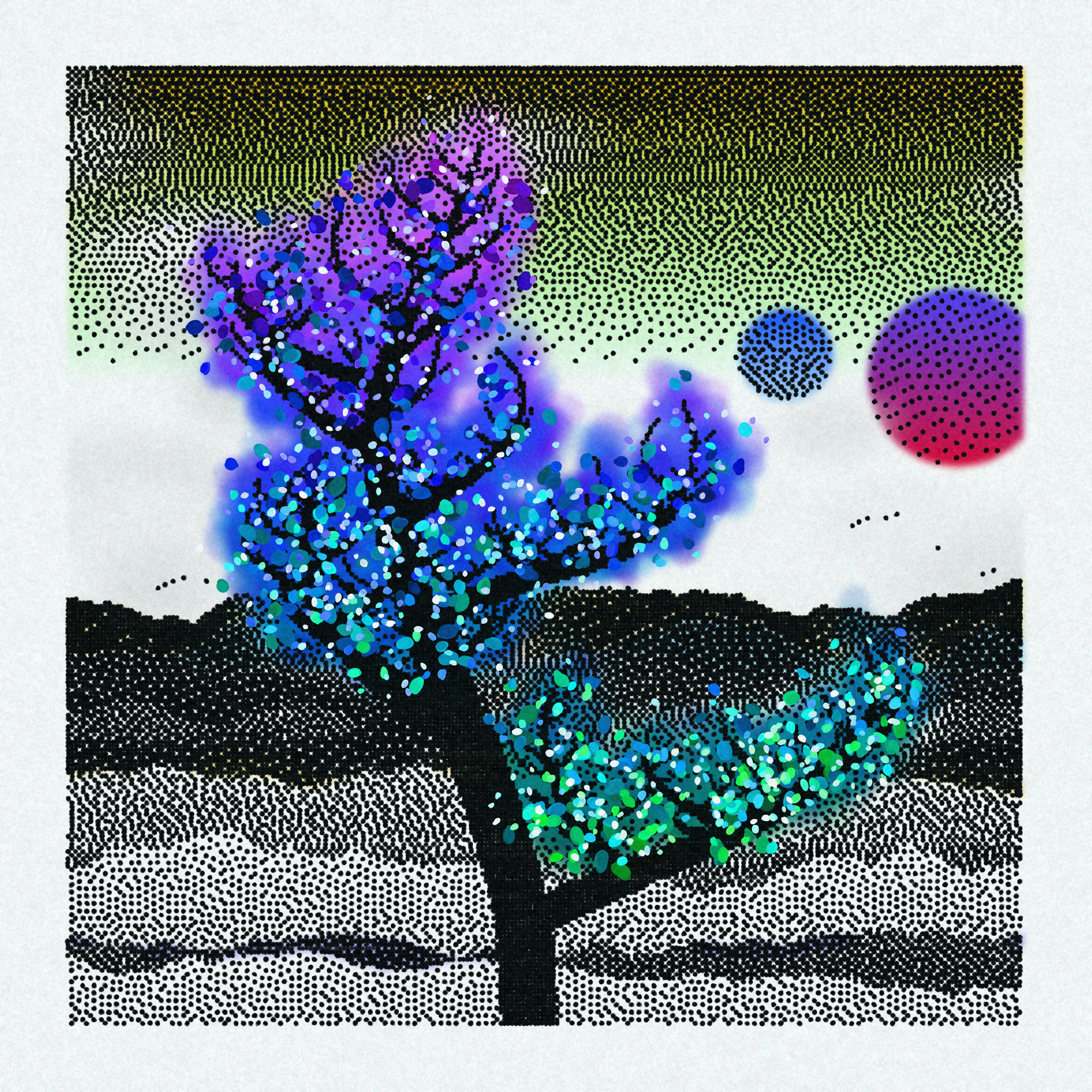 Dithered Branches #19 static token preview