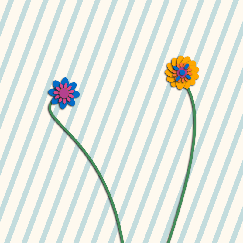 paper flowers #5 static token preview